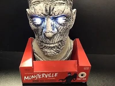 Animated Universal Monster Boris Karloff Mummy Bust Head Halloween Licensed Prop • $99.99