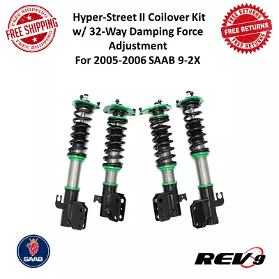 REV9 Hyper-Street II Coilover Lowering Kit W/ 32-Way Damping For 05-06 SAAB 9-2X • $550