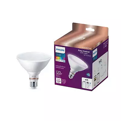 Smart Wi-Fi Connected LED 120-Watt PAR38 Floodlight Light Bulb Color Dimmable • $23.72