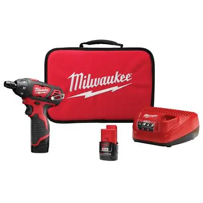 Milwaukee Electric 1/4  Hex Screwdriver 12-Volt Lithium-Ion Cordless W/ Charger • $116.37