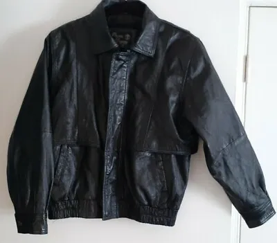 ~Marco Morani~Original~            ~Black Leather Jacket~Women's Petite Large  • $49.95