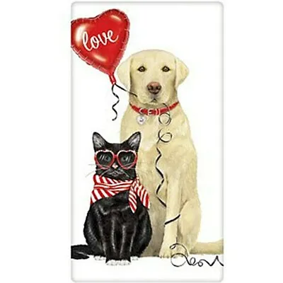 Mary Lake-Thompson Valentine Pets Dog & Cat Flour Sack Kitchen Towel Bagged  • $10.50