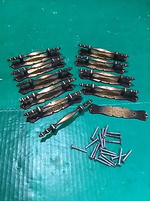 (10) Amerock RD 1971 / RD 1968 Drawer Cabinet Pulls Handles Back Plates & Screws • $19.95