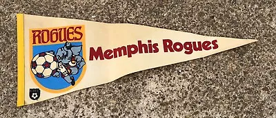 Vintage 1970s NASL MEMPHIS ROGUES Soccer Pennant - Defunct Team W Elephant Logo • $37.70