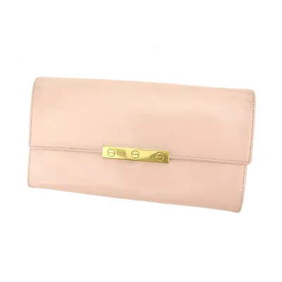 $181.28 • Buy Cartier Wallet Purse Long Wallet Pink Gold Woman Authentic Used G880