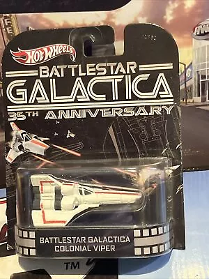 Hot Wheels 35th Annv Battlestar Galactica Colonial Viper Retro Entertainment • $60
