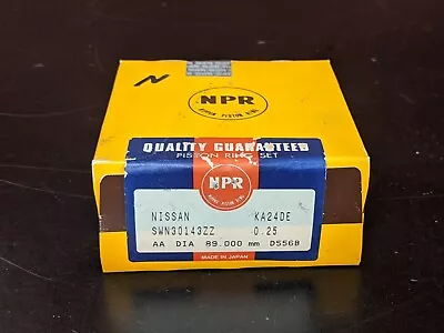 Npr Swn30143zz 0.25 Nissan Ka24de Aa 89mm D556b Piston Ring Set / Factory Sealed • $36