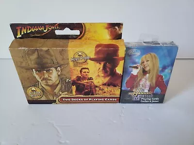 Playing Card Lot Of 3 - Indian Jones - Disney - Hannah Montana - Sealed -NIB-New • $23.99