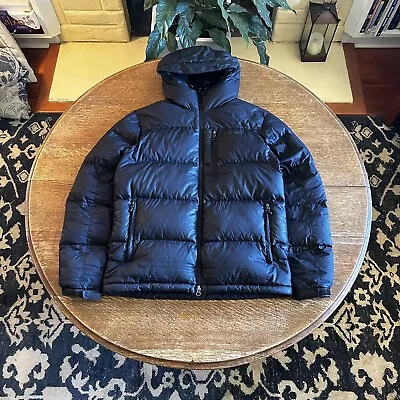 Marmot 700 Fill Down Puffer Jacket Hooded Black Mens Size M • $40