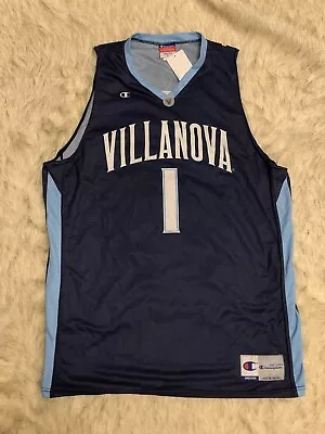 NEW Men’s Champion #1 Villanova Wildcats Navy Blue Basketball Jersey (X-Large) • $64.99