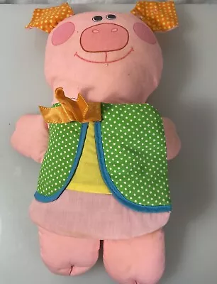 Playskool The Three Little Pigs Cloth Doll Book 1974 My Storybook Stuffed Animal • $21.50