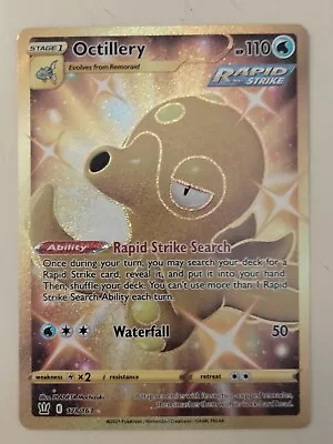 Octillery (178/163) Gold Secret Rare Pokemon TCG SWSH Battle Styles NM • $4.75