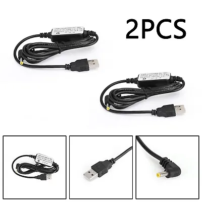 2PCS USB Charging Power Cable USB-DC For YAESU VX-710 HX-470 HX-471 VXA150 RA • £11.98