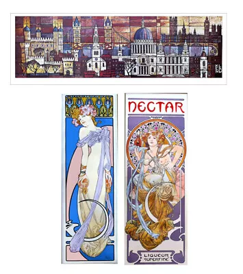 London Town By Ken Law + Mucha La Blonde & Nectar Vintage Art Prints • £62.65