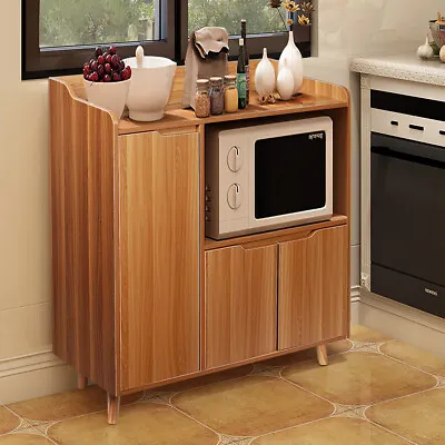 Wooden Storage Cabinet Industrial Buffet Cupboard Sideboard TV Stand W/ Doors • £89.95