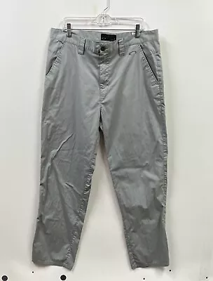 Oakley Chino Pants Mens 38x32 Gray Relaxed Fit Straight Leg Golf • $16.88
