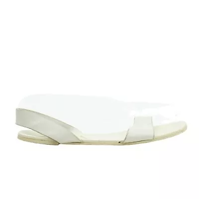 Zara Women's Sandals UK 4.5 Cream 100% Other Flat • £11.90