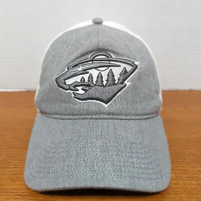 Minnesota Wild Hat Cap Fanatics Snap Back Adult Mens Gray Trucker Hockey NHL • $13.58