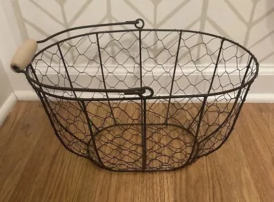 New - Chicken Wire Basket- Farmhouse Decor - Rustic - Country • $9.99