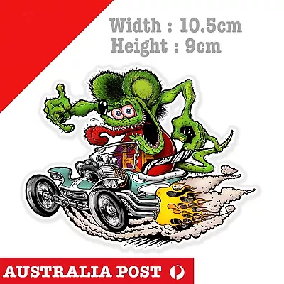 Rat Fink The Outlaw Mancave Rat Hot Rod Americana  Sticker  • $6.89