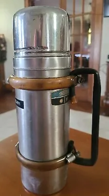 Vintage Stainless Steel THERMOS Vacuum Bottle Model 2460S Quart Made In USA • $25