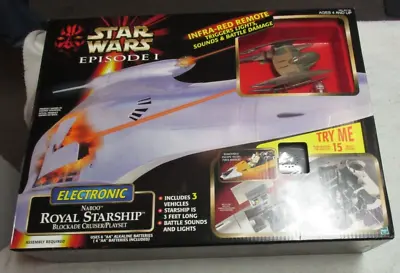 Star Wars Episode I Royal Naboo Starship 1999 Hasbro Nice New Sealed • $300