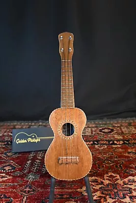 Vintage 1920s / 1930s Supertone Soprano Ukulele 21  12 Fret Inlaid Bindings • $190