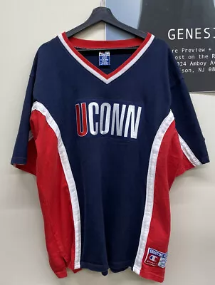 VTG Champion University Of Connecticut UCONN Basketball Jersey Shooting Shirt L • $74.99