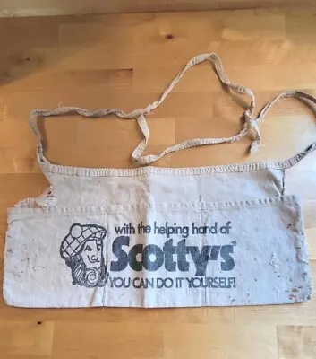 Vintage Carpenter Nail Apron. With Scotty's Advertising. • $16