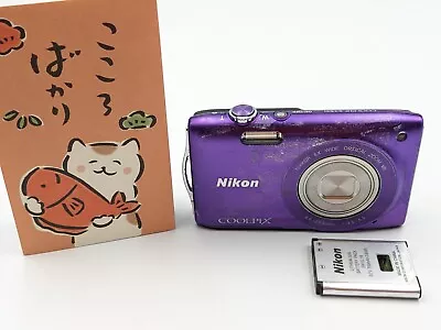 [as-is] Nikon COOLPIX S3500 Purple Compact Digital Camera Fastest Shipping 925 • $95