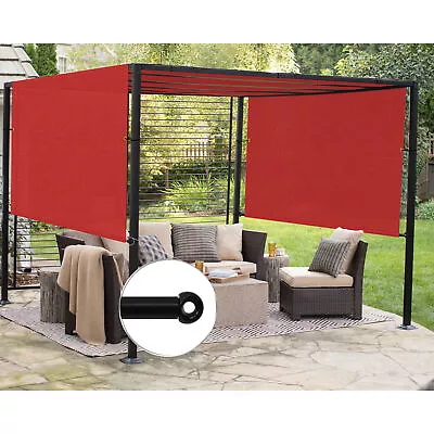 Universal Replacement Pergola Shade Cover Canopy W/ Rod Pocket 8 FT Red • £175.86