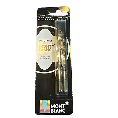 Montblanc Refills Rollerball Fine Point In Black 2Pack • $21