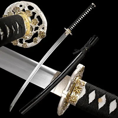 JP Samurai Katana Japanese Full Tang 9260 Spring Steel Sword Razor Sharp • $88.99
