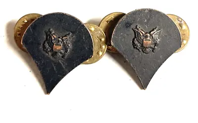 2 United States Army Military Rank Insignia Metal Eagle Pin Vietnam Period Item • $8