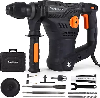 1500W Electric Rotary Hammer Drill 1-1/4 Inch SDS-Plus 4 Modes Chipping Hammers • $78.99