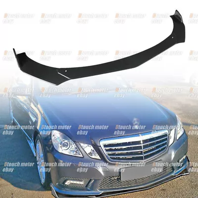 For Mercedes E-Class W212 W211 For Front Bumper Lip Splitter Carbon Fiber Look • $59.99