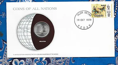 Coins Of All Nations Malaysia 50 Sen 1977 UNC BU • $27.66