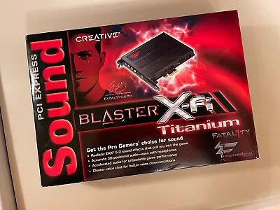 Creative Sound Blaster X-Fi Titanium Fatality Pro Series PCIe Audio Card SB0886. • $399