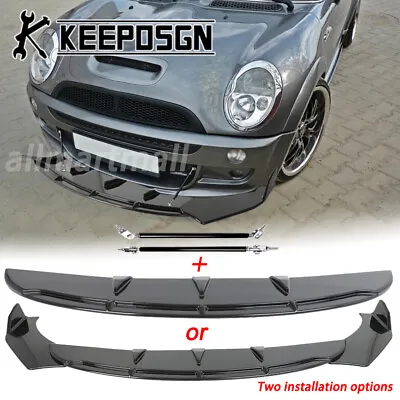 For Mini Cooper F56 R56 R53 JCW Front Bumper Lip Splitter Spoiler Body Kit Parts • $85.49