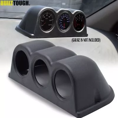 Universal 52mm 2  Triple Gauge Meter Holder Pod Dashboard Mount Dash Cup Black • $12.34