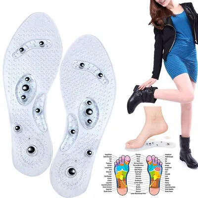 £6.89 • Buy 1 Pair Magnetic Acupressure Foot Relief Pain Massage Health Care Shoe Insoles