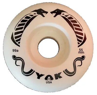 55mm X 32mm X 99a YAK Cobra Skateboard Wheel 4 Wheels Made In USA • $13.95