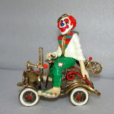 Ron Lee Clown Sculpture Kelly In A Wind Up Car #230 Large Heavy • $95