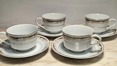 Set Of 4 Vintage Tea Cup & Saucers Signature Collection Queen Anne • $23.98