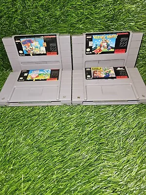 Mario Is Missing Kirbys Avalanche Warios Woods Mario Paint Super Nintendo SNES  • $65