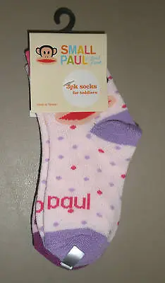 £12.26 • Buy Small Paul Frank Julius Monkey Scurvy Pink Baby Toddler Girls 3 Pack Socks NWT
