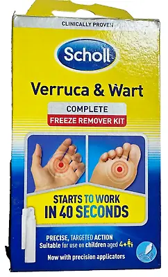 Scholl Verruca & Wart Complete Freeze Remover Kit 80ml  In 40 Seconds New • £13.99