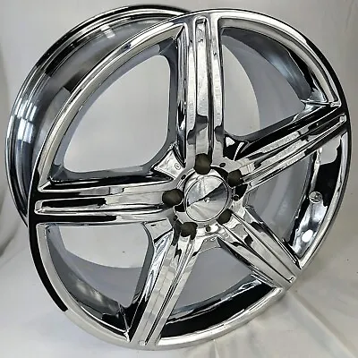 19 X 8.5 Chrome Wheels Rims Square Fits MERCEDES E350 S SL 550 CL CLS 500 C300 • $1495