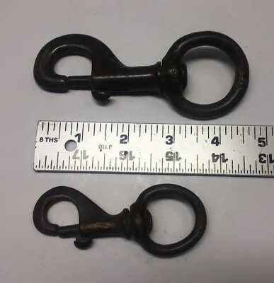 Vintage Brass Carabiner - Multi Use  - Italy Ludell Heavy Duty • $17
