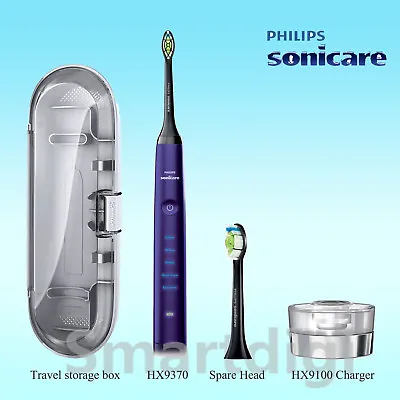 $149.95 • Buy Philips Sonicare DiamondClean Sonic Electric Toothbrush Amethyst 2 Heads W/o Box